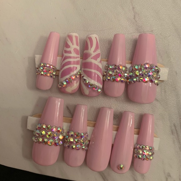 Long Coffin Press On Nails - Picture 3 of 5